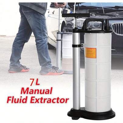 7L Oil Pump Extractor Engine Oil Suction Pump Car Fuel Petrol Coolant Water Multiuse Manual Fluid Liquid Removal Transfer Vacuum Hand Pump