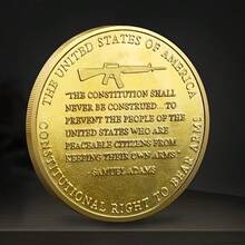 American Sniper Painted Commemorative Coin Collection Coin Embossed Tooth Fairy Coin Commemorative Medal - 金色 - 查看 10