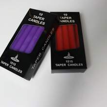 1 Box Of 10pcs, 16cm High Straight Candles, Each Lasts 2 Hours, Unscented, Suitable For Indoor/Outdoor, Emergency Lighting, Wedding, Church, Holiday, Birthday Party And Event Decoration, Dripless Tapered Design Gifts Graduation