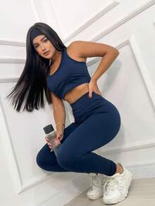 Suplex Power Straight Legging Pants - 藏蓝色 - 查看 1