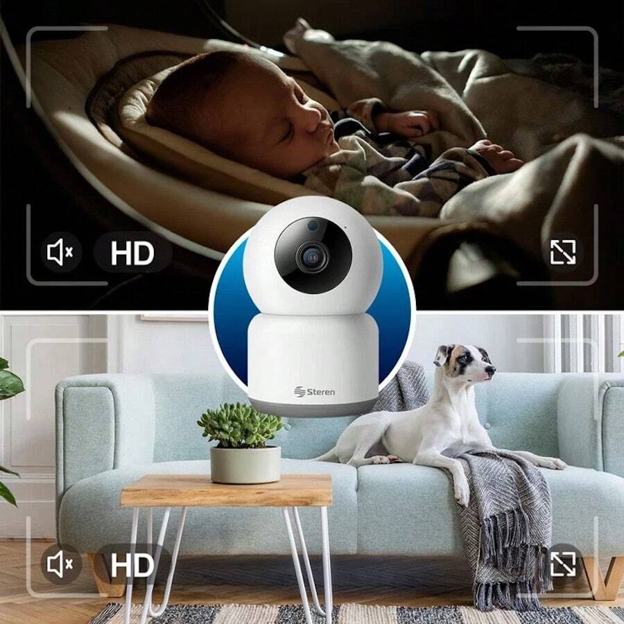 STEREN Cámara de seguridad WiFi* 2 Mpx robotizada con seguidor de