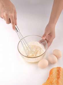 1 件不锈钢球搅拌器，金属丝打蛋器手动搅拌器搅拌器套装厨房搅拌器，打蛋器厨房搅拌工具和卫生搅拌烹饪工具玻璃珠设计烘焙用具，不锈钢搅拌器，适用于混合配料和酱汁，厨房烹饪，搅拌，搅拌，搅拌 - 銀色 - 查看 10