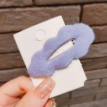 5 件装 云朵发夹 时尚毛绒发夹 发饰 万圣节礼物 - 彩色 - 查看 7