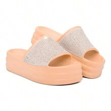 EVVA HIT Women's Flip Flops Platform Wedge Heel Very Light 100% EVA Women's Sandals EVA Sandal Platform EVA Clogs Women's Flat Sandal Evva Women's Sandals Women's Sandals - 米色 - 查看 2
