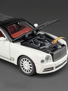 1pc 21cm Length X 8.5cm Width X 6cm Height, 365g Zinc Alloy Shell Maserati Car Model, Die-Cast Metal Replica With Openable Doors, Hood, Detailed Interior And Suspension/Steering, Collectible Gift For Adults