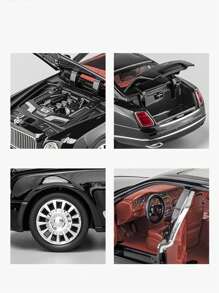 1pc 21cm Length X 8.5cm Width X 6cm Height, 365g Zinc Alloy Shell Maserati Car Model, Die-Cast Metal Replica With Openable Doors, Hood, Detailed Interior And Suspension/Steering, Collectible Gift For Adults