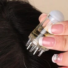 1Pc 6Ml Scalp Applicator Mini Head Massager Roller Ball Brush Hair Growth Essential Oil Liquid Applicator Massage Comb Gifts For Women