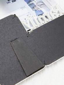 1 套家庭 6 英寸 X 7 英寸 X 2.5 英寸白色相框、创意婚礼相框、简约装饰艺术相框、组合相框、随机相纸 - 彩色 - 查看 6