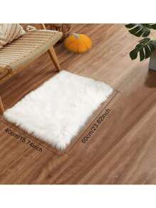Tapis en fausse fourrure lavable, tapis moelleux pour salon, coureur de tapis, tapis shaggy pour chambre d\"enfants et salon, tapis moelleux en peluche pour la décoration de chambre à coucher, tapis en fourrure de mouton pour chambre à coucher esthétique