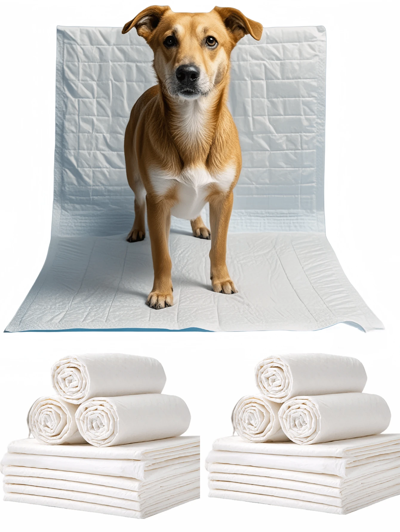 10pcs Dog Pee Pads 80cm X 120cm Powerful Absorbency Leakproof