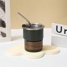 10oz New Fashion Outdoor Camping Tumbler Single Layer Step Cup Water Mug Tea Coffee Cup With Lid And Straw Portable Handhold Cup, 1pc, ,Ornamental,Reusable,Multi-Functional,Easy To Clean,Stylish,Exquisite,High-Quality,Custom,Personalized,Unique,Ideal Gifts For Him,Ideal Gifts For Her,Her,Boyfriend,Girlfriend,Dad,Mom,Family,Friends,Son,Daughter,School Students,Workers,Kids,Office,Tea Room,School,Home