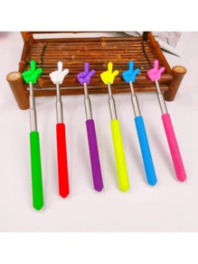 Telescopic Stainless Steel Baton For Children's Teaching And Conducting, Home Or Classroom Use Back To School