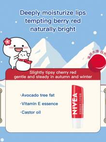 NIVEA Starfruit Love Lip Balm Crystal Strawberry 4.8g -IM