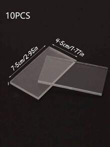 10 tấm thiệp cưới Acrylic trong suốt, thiệp tên Acrylic hình chữ nhật trống, thiệp ghế viết tay tự làm, thích hợp cho việc bày bàn, đám cưới, tiệc tối, trang trí bàn tiệc cưới, trang trí sự kiện tiệc, Giáng sinh - Nhiều màu - Xem 2