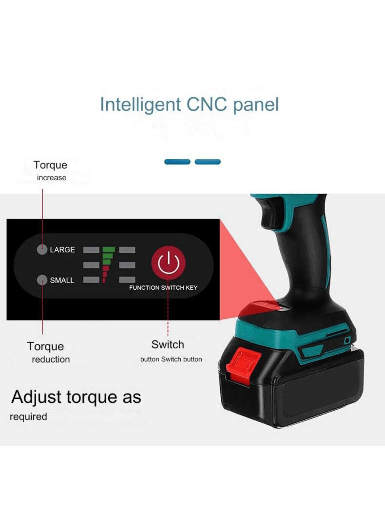 Small Impact Electric Wrench Pneumatic Brushless Screwdriver Lithium