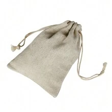 5, 10pcs/paquete Bolsas de lino fino con cordón, Bolsas de lino duraderas con cordón, Múltiples tamaños y modelos, Bolsas de almacenamiento de lona para joyas, piezas pequeñas sueltas, cuentas DIY, piezas pequeñas hechas a mano - Café integral - Ver 5
