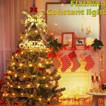 1 dây đèn LED chạy bằng pin Giáng sinh, trang trí cây thông Noel cho gia đình, tiệc tùng, phòng ngủ, phòng khách, trang trí phòng trang trí Giáng sinh đèn Giáng sinh trang trí phòng ngủ trang trí nhà trang trí tiệc lễ hội ngày lễ quà tặng giáng sinh lễ tạ ơn trang trí cây thông Noel đồ trang trí - Đèn dây ruy băng - Xem 4