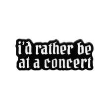 I'd Rather Be At A Concert Enamel Pin Creative Quotes Brooches Backpack Hat Decorative Lapel Badge Wholesale Gift For Fan Friend Pin For Clothes Bag Charm School Kpop Teacher Supplies Bag Charms Cute Office Accessories Shirts Jacket Jewelry Christmas Halloween Autumn-Winter Accessories,Suitable For Teens, Youth,Men,Casual, Outdoor, Athletic, Vacation, Graduation Gifts, Birthday, Daily Wear Clothes Pin Funny Teacher Gifts