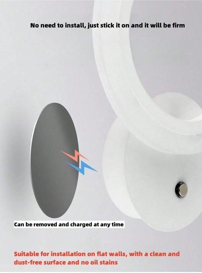 Creative Charging Wall Lamp, Bedside Night Light, Stairway & Corridor
