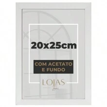 Kit 6 Frames 20x25 With Acetate Photo Poster Portrait - White - View 1