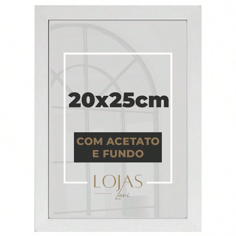 Kit 6 Frames 20x25 With Acetate Photo Poster Portrait - White - View 1