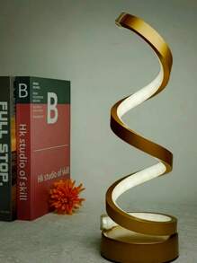 1 Stück klassische Schlangen-förmige spiralförmige LED-Schreibtischlampe - Schlafzimmer-Dekor Nachtlicht mit 3-farbiger dimmbarer Steuerung, USB-betrieben, moderne dekorative Lampe für Zuhause, Büro, Bar, Party, Schreibtisch-Beleuchtung, Mode-Lampe für das Jahr der Schlange