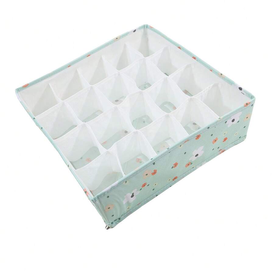 6/7/20Grids Underwear Storage Box Supplies Panty Storage Drawer Compartment Box Multifunction - Multicolor - View 1