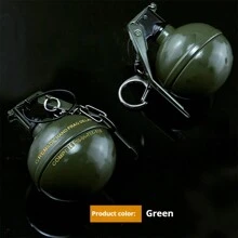 1 mô hình lựu đạn - Mô hình lựu đạn khói - Mô hình lựu đạn chớp nhoáng - Mô hình kim loại hoàn toàn - Mô hình vũ khí anime - Trang trí - Đạo cụ cosplay - Đạo cụ phim - Quà tặng ngày lễ - Quà tặng sinh nhật - Quà tặng giáng sinh - Quà tặng hoàn hảo - Đồ chơi - Nhiều màu - Xem 6