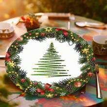 Printed Placemat Cover 35cm Christmas Table Set - SNAT0025 - 查看 2