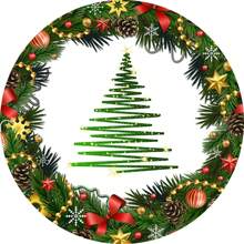 Printed Placemat Cover 35cm Christmas Table Set - SNAT0025 - 查看 3