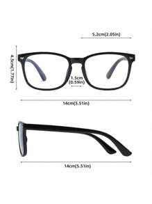 3pcs Blue Light Blocking Glasses Square Nerd Eyeglasses Frame Anti Blue Ray Computer Game Glasses,Anti-Blue Light,Blue Light,And For Computer Reading Gaming TV Phones,Anti Eyestrain,Clear Lens Eye Protection