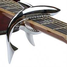 Zinc Alloy Shark Capo - Universally Compatible With Acoustic And Electric Guitars With Built-In Tuning Function And Innovative Sound Change - Stylish, Fashionable, And Unique Design For Guitarists - Multicolor - View 10