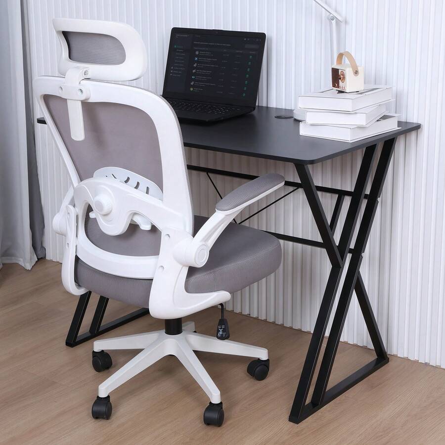 Gaming Desk, Ergonomic Computer Game Table With Dual KShaped Steel