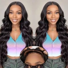 Bye Bye Knots Wig Glueless Wigs Human Hair 200% Density Pre Plucked Pre Cut 6x4 HD Lace Closure Wigs Human Hair Body Wave Lace Front Wigs Human Hair For Women - Natural Black - 查看 3