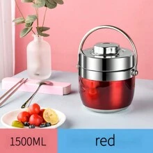Hộp cơm giữ nhiệt nhiều màu sắc bằng thép không gỉ 1,5L, Hộp cơm giữ nhiệt bằng thép không gỉ di động ngoài trời, Hộp cơm hai lớp, Hộp cơm giữ nhiệt di động cho nhân viên văn phòng và học sinh, Hộp đựng thức ăn nhanh, Quà cưới, Quà tặng lễ hội, Quà tặng, Đồ dùng học tập - Nhiều màu - Xem 19