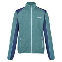 Regatta Dames Lindalla V Marl Full Zip Fleecejack (Bristol Blue/Dusty Denim)