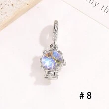 1pc Christmas Snowflake Series Beaded Pendant, Suitable For DIY Bracelet Jewelry, Christmas Surprise Gift - Christmas - View 2
