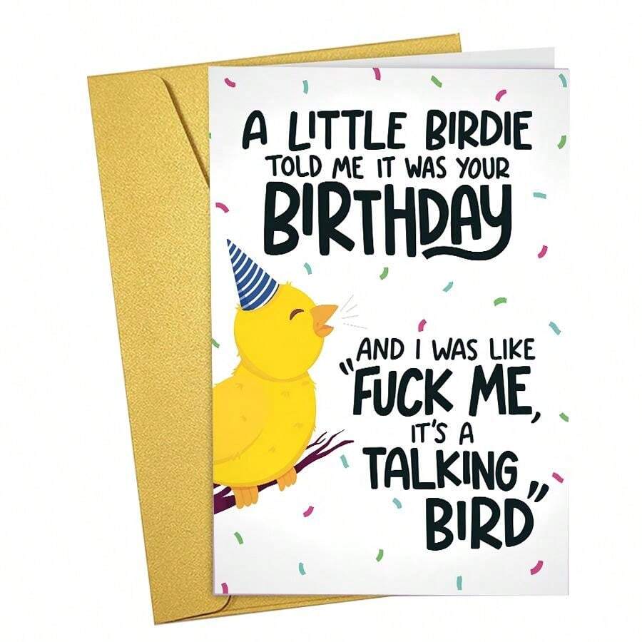 Tarjeta De Cumpleaños Divertida: Nutria Para Esposo, Esposa, Novio O Novia - Bright Cards