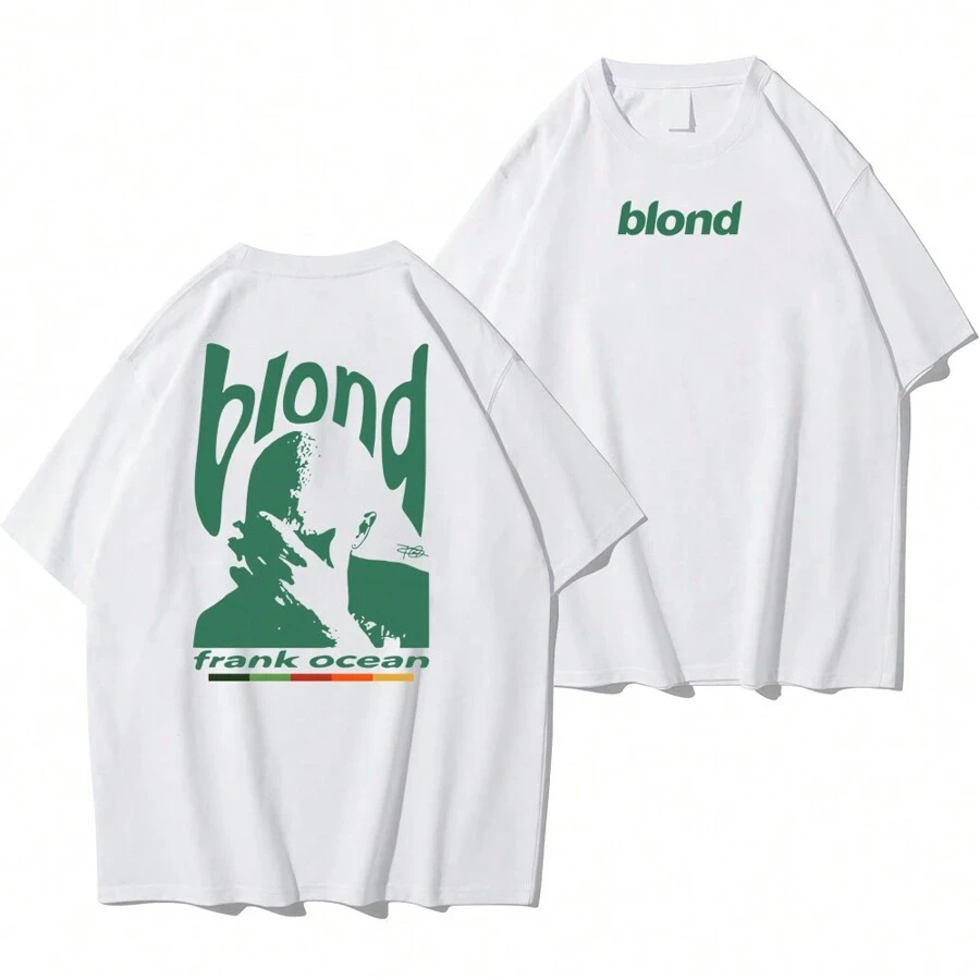 Shirt Basic T-Shirt "Blond Verde" - 白色 - 查看 1
