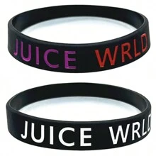 1pc Silicone Wristbands Bracelets - Black - View 4