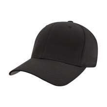 Yupoong Mens Flexfit Fitted Baseball Cap (Black) - A - View 1