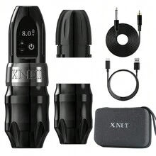 Máquina de tatuar inalámbrica Xnet Titan 2024 con rotatorio tipo lapicero, motor sin núcleo, agarre de 38mm, pantalla LCD digital para artistas y Body - Multicolor - Ver 10