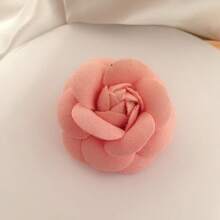 1pc Vintage Camellia Flower Brooch Pin For Women