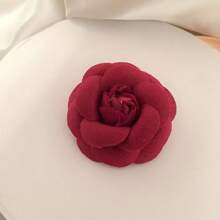 1pc Vintage Camellia Flower Brooch Pin For Women