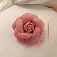 1pc Vintage Camellia Flower Brooch Pin For Women