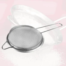 Set Of 3 Stainless Steel Sieves Luxury Kitchen Utensils Household Home Gift Sifting Sifted Organization - Bạc - Xem 4