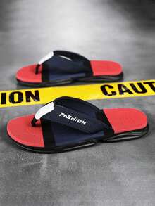 2024 New Classic Color Fashionable Design Elevated Casual Flip Flops - Red - View 7