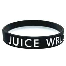 1pc Silicone Wristbands Bracelets - Black - View 6