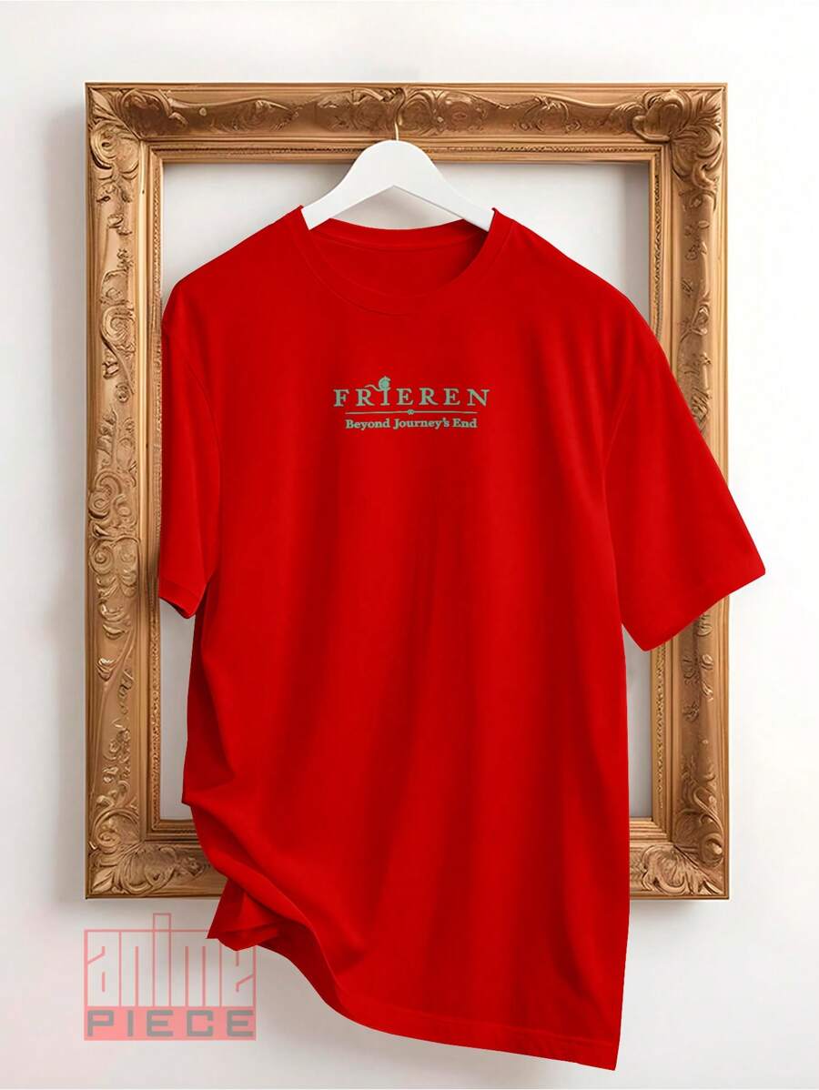 Frieren The Elfref-006 Anime Shirt - Red - View 1