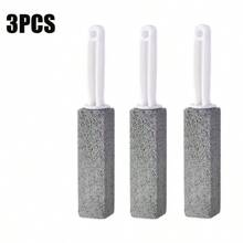 1/3 Peças Pedra De Limpeza Para Vasos Sanitários Pedra-pomes Natural Escova De Vasos Sanitários Pedra De Limpeza Rápida Com Cabo Longo Ferramenta De Banheiro